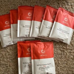 Optavia, 6 homestyle chicken flavored /vegetable noodle and 2 rice chicken soup